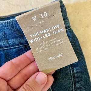 Madewell Blue Wide-Leg Jeans